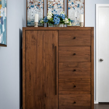 Dresser and Artwork Wall