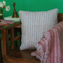 PYJAMA STRIPE CRIMSON 40x40 CUSHION - Products