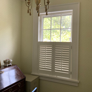 Interior raised panel shutters in Buckhead