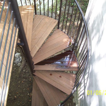 Second Story Spiral Staircase