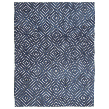 Oriental Rug Kilim 9'7"x7'5" Hand Knotted Carpet