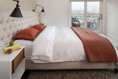 Bedroom - contemporary bedroom idea in San Francisco