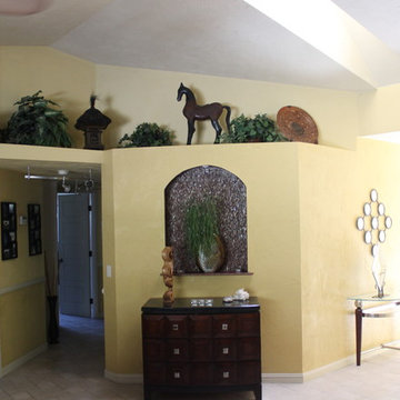 Niches and shelves to display art, all constructed by MH Construction