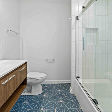 Bathroom Trio & Laundry Room Updates Transform McLean Home