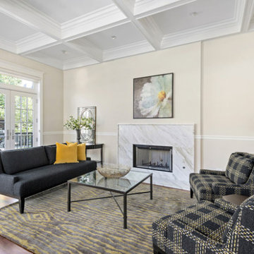 Staged Transitional Living Room