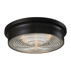 Chadwick Flush Mounts 3-Light Flush Mount, Oiled Bronze