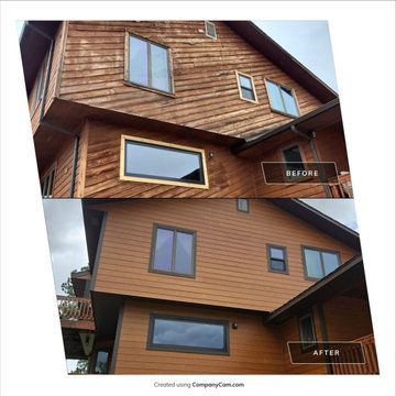 Woodtone James hardie siding in Parker CO
