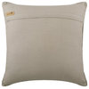 Grey Velvet Embroidery 18"x18" Throw Pillow Cover - Mystic Dream