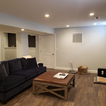 Basement project in Needham, MA