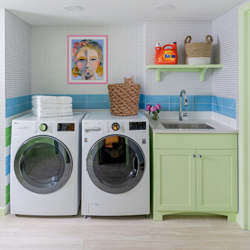 Fresh & Colorful Transitional - Laundry & Bath