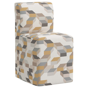Dining Chair, Gio Cube Warm Gray Oga