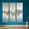 Abstract Triptych Set Canvas Textured Metallic Hand Painted Wall Art
