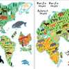 Kids World Map Wall Decals