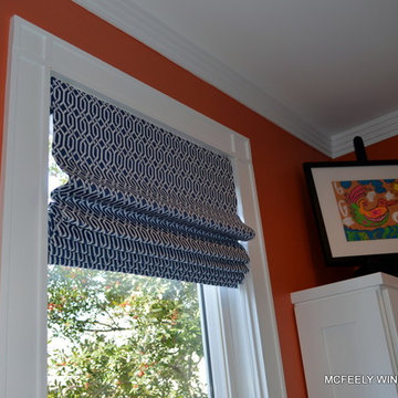 Roman Shades Home Office - Crownsville, MD