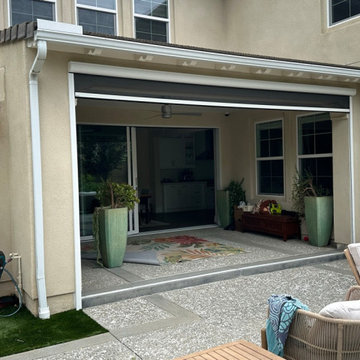 Motorized California Room Patio Screen & Shade Installed Orange County