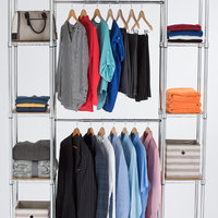 Trinity EcoStorage Expandable Closet Organizer, Chrome