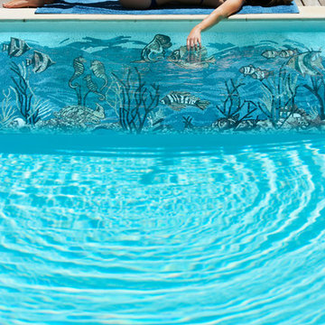 Sea Horses Mosaics I Mozaico