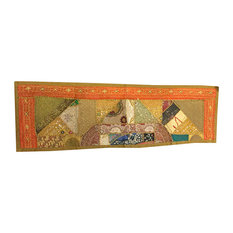 Mogul Interior - Consigned Antique Fabric, Sari Patchwork Sequin Embroidered Tapestry - Tapestries