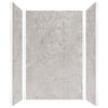Transolid Titan Shower Wall Kit, Caesar Grey (Textured), 60-in X 36-in X 96-in