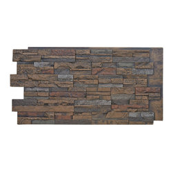 DURANGO FAUX STACKED STONE- 24"H x 48"W - Wall Panels