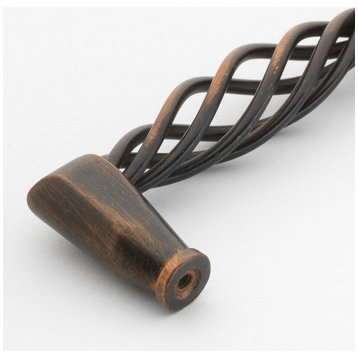 3-3/4" Screw Center Birdcage Twisted Iron Cabinet Pull, Oil Rubbed Bronze, Set of 10
