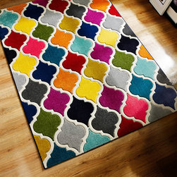 Spectrum Limbo Multicoloured Rugs - Floor Rugs