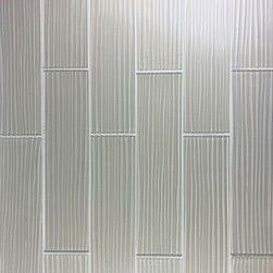 Abolos - Monroe 4"x16" Textured Glossy Glass Subway Tile,Barcelona Beige, Set of 18 - Wall And Floor Tile