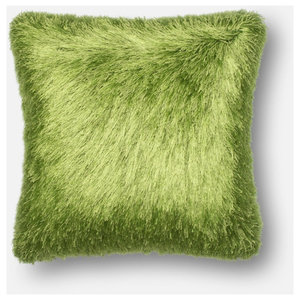 green fluffy pillows