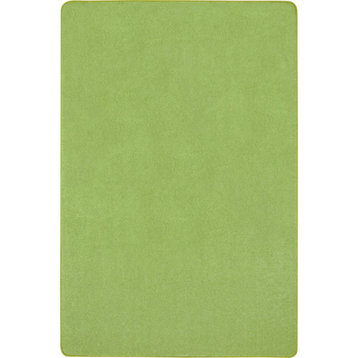 Just Kidding 12' X 6' Area Rug, Color Lime Green