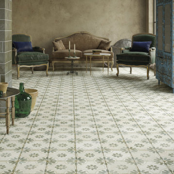 Kings Blume Sage Ceramic Floor and Wall Tile