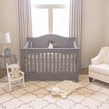Soft Neutral Nursery Blackout Curtains