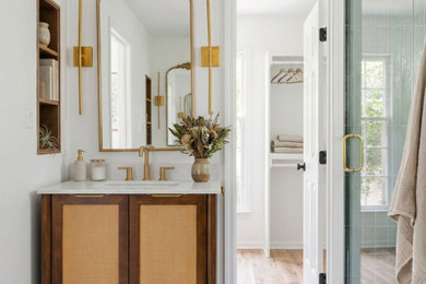 Bathroom - transitional bathroom idea in Raleigh