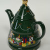 Consigned Green Christmas Tree Teapot by Wade, Vintage English
