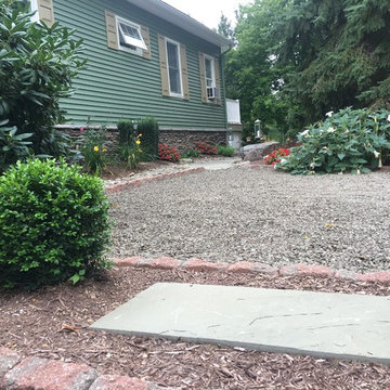 Backyard Landscape Renovation w/ Basalt Column Fountain
