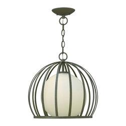 Fredrick Ramond Renata 15" Hanging Entry Light in Blacksmith Finish - Ceiling Lighting