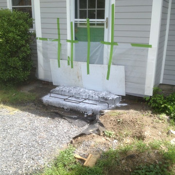Small walkway addition w/ new Decorative Step