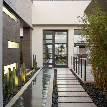 Custom Design - Courtyard - New American Home 2013