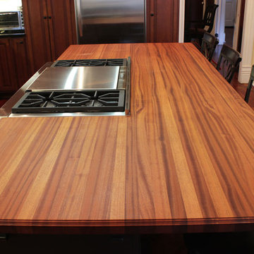 Sapele Butcher Block Island Top