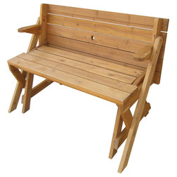 Transitional Outdoor Benches by Merry Products