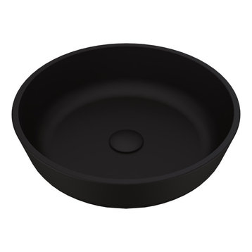 VIGO Black Modus MatteShell Vessel Bathroom Sink
