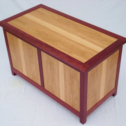 Purple Heart and Curly Hickory Blanket Chest - Accent Chests And Cabinets