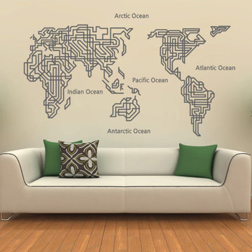 World map Wall decor