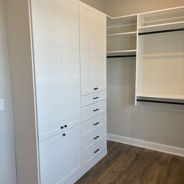 Closed Shelving within a Closet