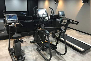 Photo of a home gym in Melbourne.
