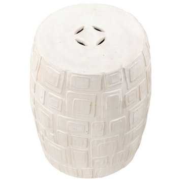 Cambeck Accent Stool White
