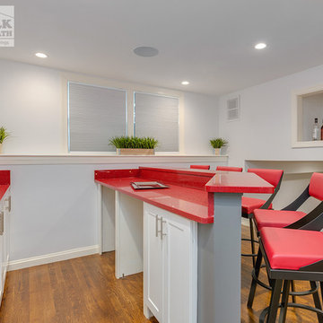 Custom Bar With Rare Red Quartz Top