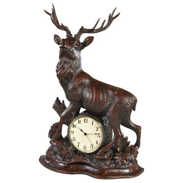 Large Stag Clock