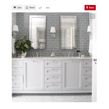 2854 Cascade Creek Drive: White Cabinet Bathroom