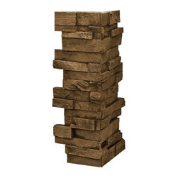 148-EVEREST STACKED DEEP SLATE CORNER 24"H X 6"W X 1"D - Wall Panels