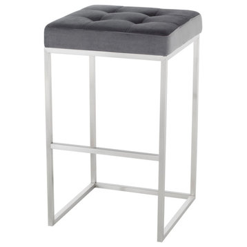 Nuevo Furniture Chi Bar Stool in Grey
